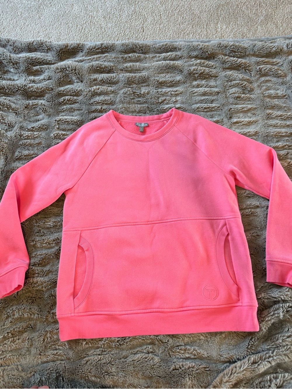 T by Talbots Women's Pink Pullover Sweatshirt